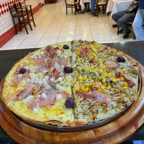Pizza doce da Pizzaria Irmãos Ramos