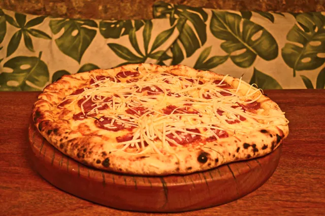 Pizzas servidas pela Pizzaria Cais