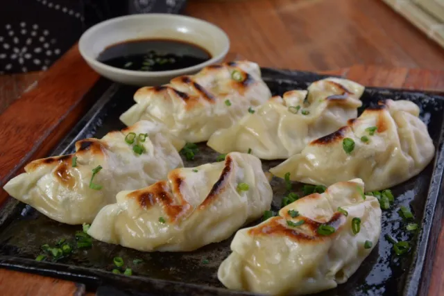 Guioza de legumes do Saiko Zushi