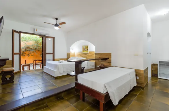 Acomodação familiar da Pousada Casa Amarela